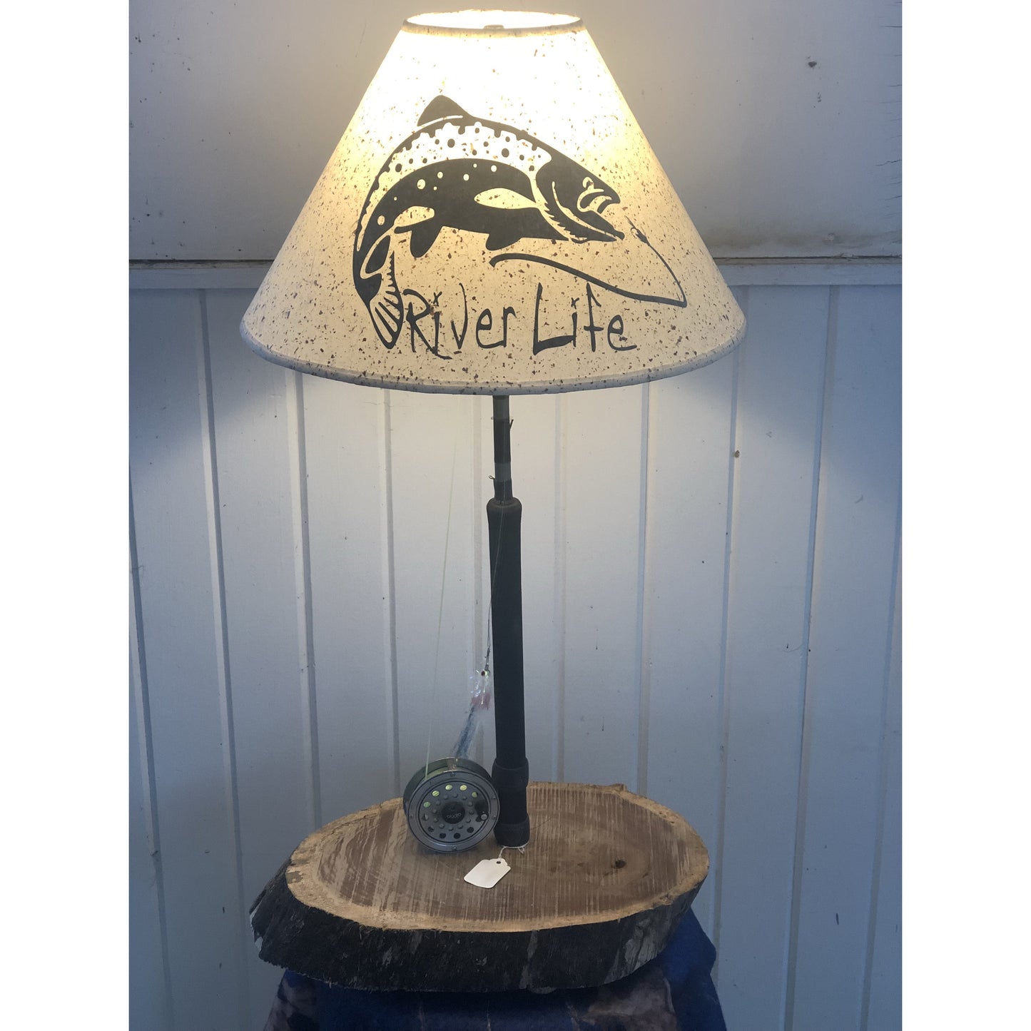 Fly Reel Table Lamp #1615